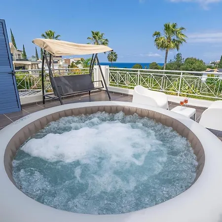 Selenia With Private Pool & Jacuzzi In Latsi Paphos Villa